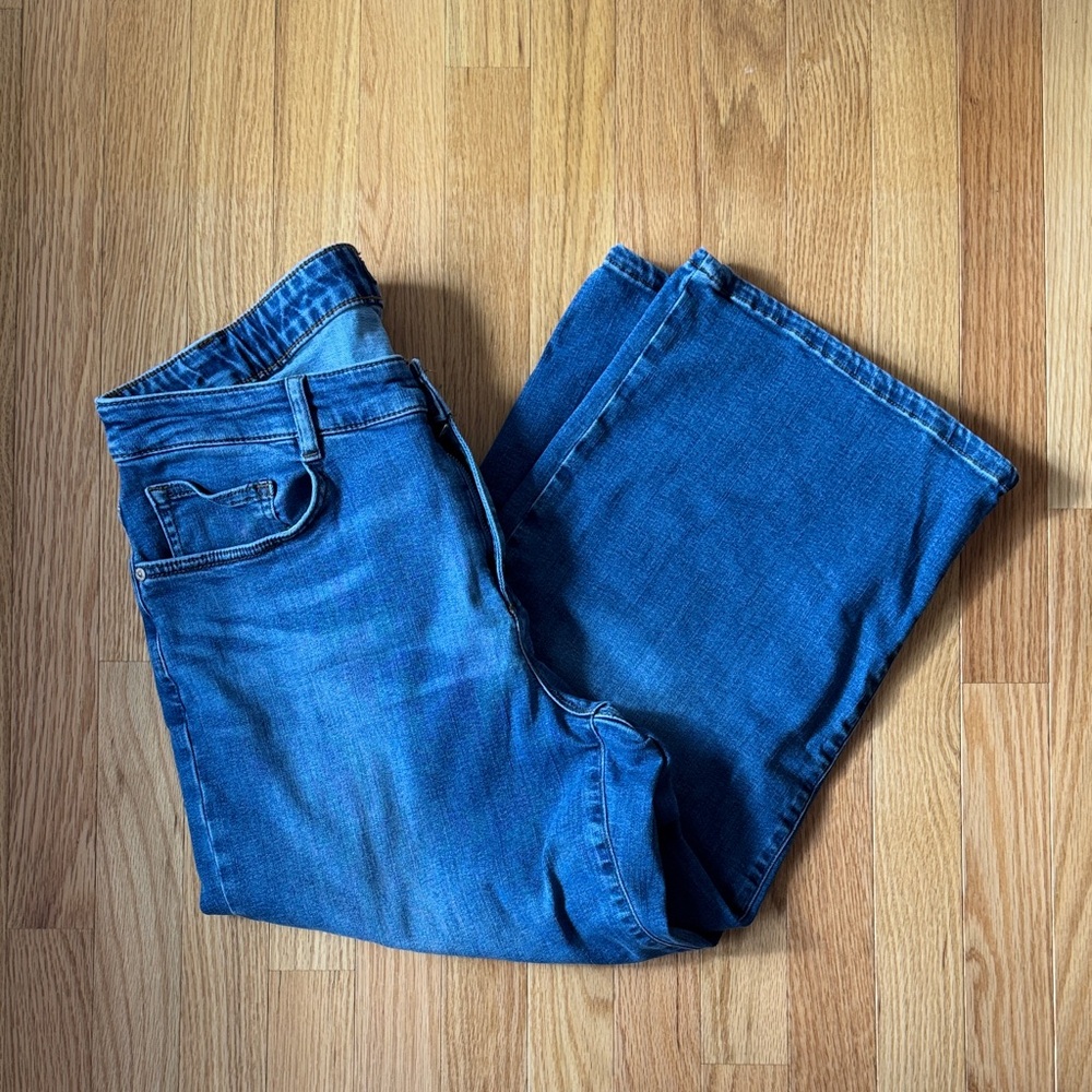 J. Jill Denim High-Rise Full- Leg Crop Jeans